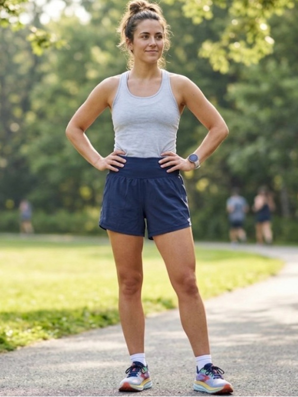 Halara Women's High-Waist Navy Running Shorts
